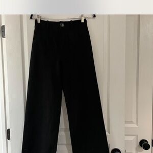 Anthropologie Black Wide Leg Pants